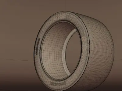 Yokohama Advan Racing Slicks 3D model
