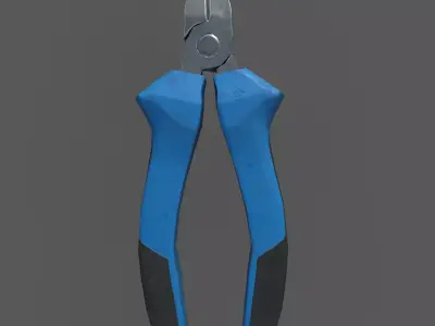 Cutting Pliers or Nipplers - Cortacables Low-poly 3D model