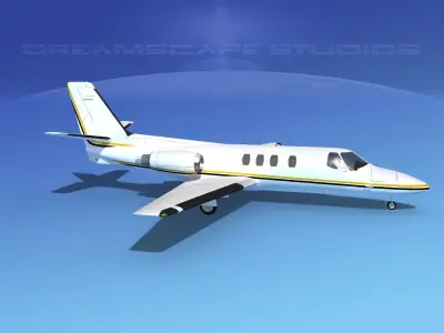 Cessna 500 Citation I V09 3D model