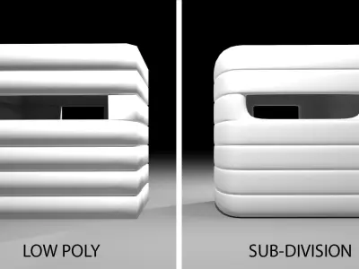 Concrete Bunker 3 3D model