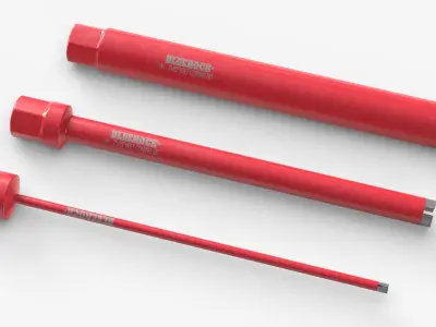Bluerock Concrete Drilling Core Bit Set with Multiple Sizes 3D model