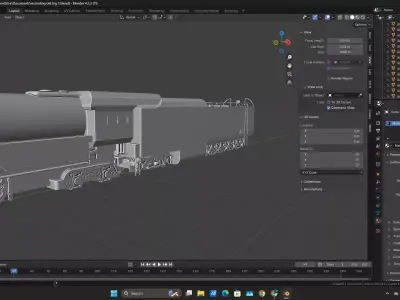 galaxy railways big 1 A Replica of Charlie studios first big1 Free 3D model