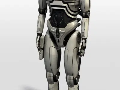 Sci-Fi Robot 3D model get