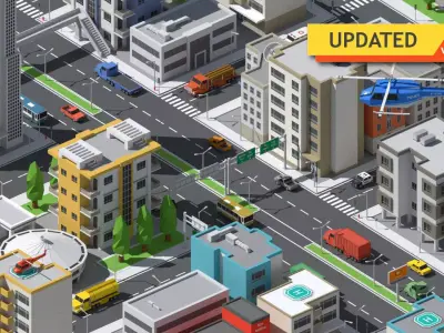 SimplePoly Urban - Low Poly Assets Low-poly 3D model