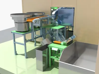 Industrial Equipment 37 - Automatic Assembly Line 3D model