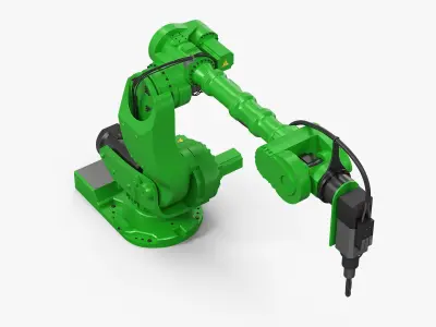  Robotic Arm for Precision Drilling Green 