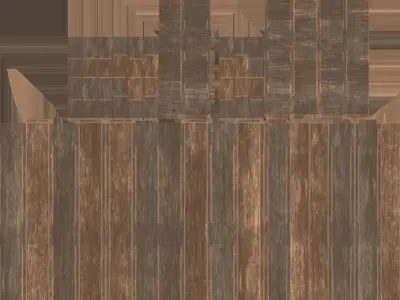 Wooden Pallet Free low-poly 3D model get
