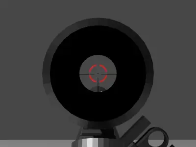MP5A2 Fully customized with canted iron sight Free low-poly 3D model
