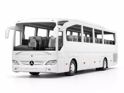Mercedes Travego Coach Bus Long Distance Luxury Bus 3D model