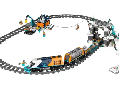 TwindBricks3D - 60470 Explorers Arctic Polar Express Train 3D print model
