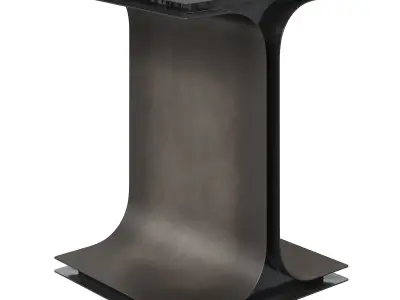CB2 Ipsilon and I Beam side tables 3D model