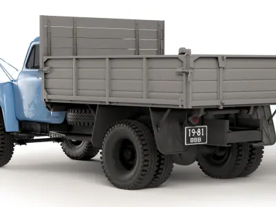 GAZ 52 SAZ 3503 1976 3D model