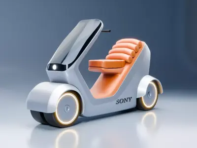 Sony Electric Concept Scooter  Blender 3D Model 3D model