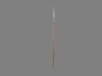 Spear sword with wooden handle 3D model purchase