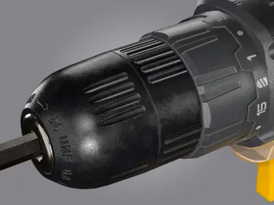 Drill  Nocord Low-poly 3D model