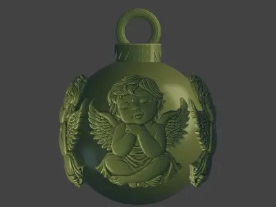 Christmas ball 3D print model