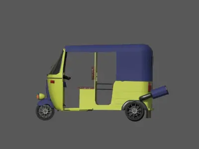 Tuk tuk - Low-poly 3D model