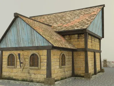 Medieval house 3D model order