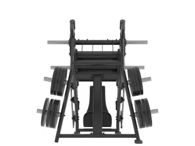 Leg Press 45 Movement 3D model