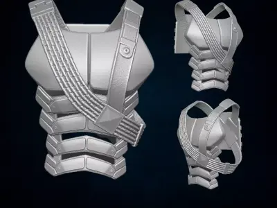 Standar Bansolier 3D printable File for Action Figures 3D print model