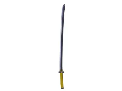 Shadow Steel Katana Low-poly 3D model
