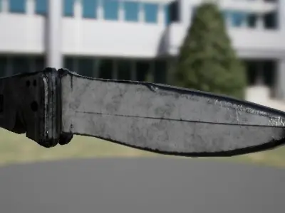 PBR Knife Model Low-poly 3D model