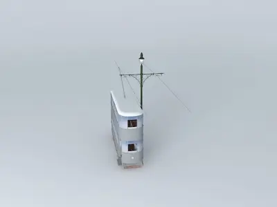Double decker tram Free 3D model