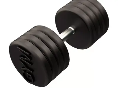 Classic Dumbbell 3D Model Strength Training Prop 03 Free 3D print model