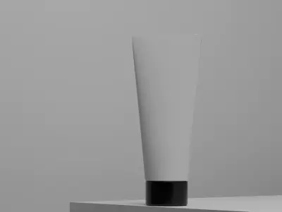 Cosmetic Tube Realistic 3D Model for Product Rendering Free 3D model