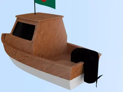 Bangladesh Fishing Boat 3D model