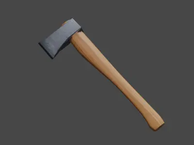 Simple Ax Low-poly 3D model