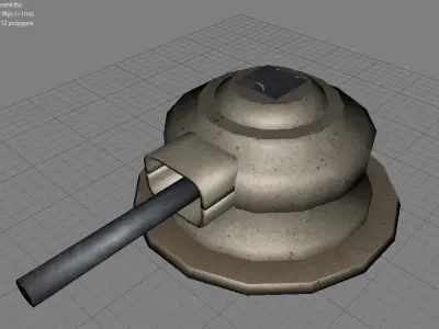 turret stone circle Free low-poly 3D model