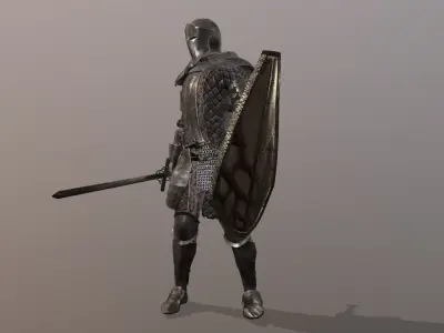 Iron Armor Low-poly 3D model