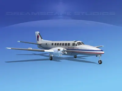 Beechcraft B99 American Eagle 3D model