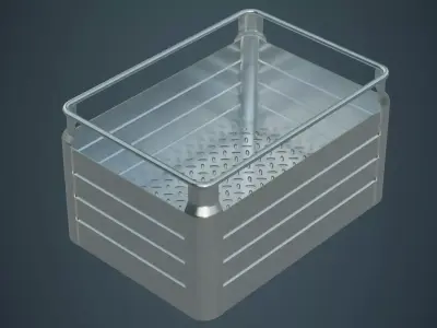 Crate 1A Low-poly 3D model