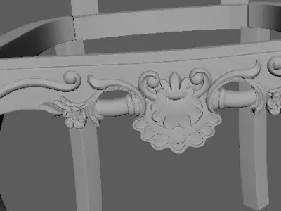 chair ornate 3D model