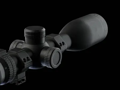 PBR Rigged Rifle Scope - Alpen KODIAK 10x44 Low-poly 3D model