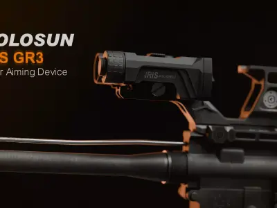 Holosun IRIS GR3 Laser Low-poly 3D model