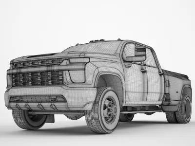 Pickup Truck Generic 02 3D model