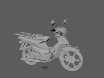 Motorcycle  Daelim  CITI 100 3D model