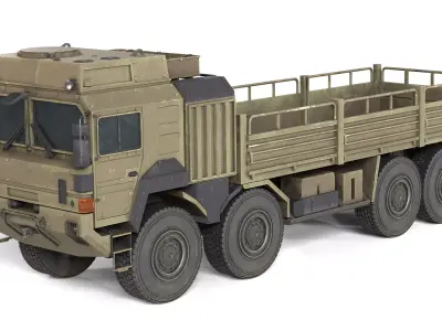MAN HX77 Loader Military Truck Low-poly 3D model