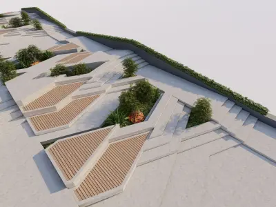 park-public park-Private Park Landscape 3D model shop