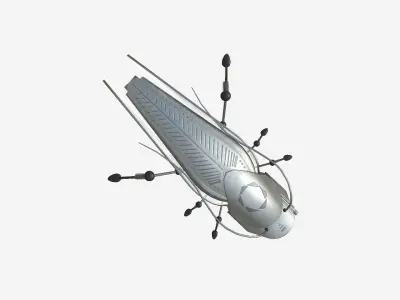 Insect Robot F01 Steel - SciFi Character Design Low-poly 3D model