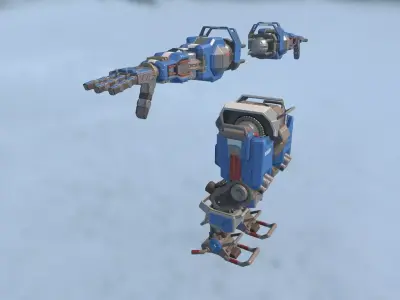 Robot Prime Low-poly 3D model