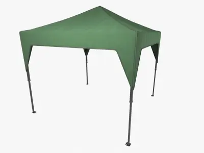 Pop Up Canopy Green Low-poly 3D model