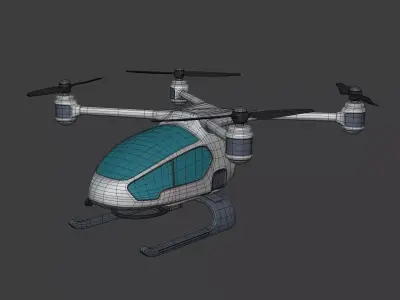 Generic Drone - Flying Taxi  Low-poly 3D model