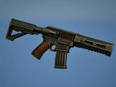 Stylized Weapons Pack v1 - UE5 Free low-poly 3D model