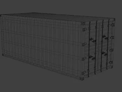 Container Free low-poly 3D model