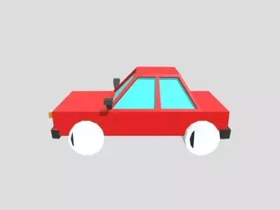 Low poly car Free low-poly 3D model purchase