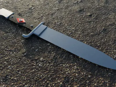 German Nazi Third Reich Knife 3D model